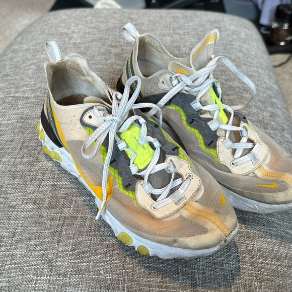 Nike Sneaker Nike React Element 87 Light Orewood - Picture 1 of 9